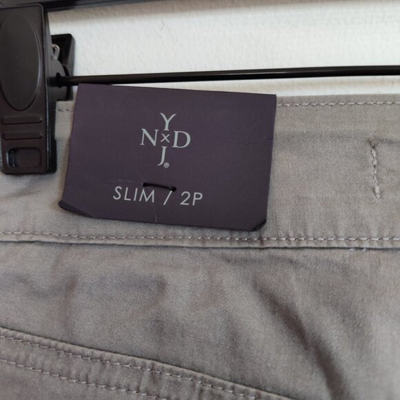 Ladies Petite SZ 2P Khaki NYDJ Five-Pocket Jean - Picture 4 of 5